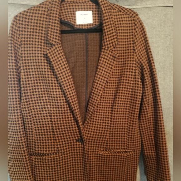 Old Navy Medium Brown herringbone blazer - Picture 1 of 4